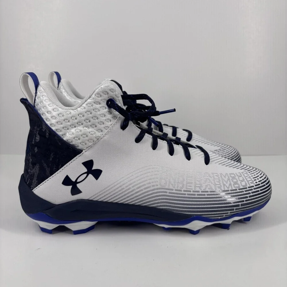 Under Armour‎ Highlight Hammer MC Football Cleats Men's US 11.5 White/Navy/Black